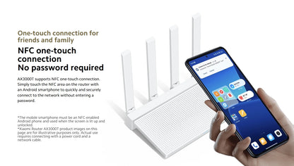 Xiaomi Router AX3000T 2.4G 5G Mesh Technology WiFi 6 Efficient Wall Penetration Children Online Protection WiFi Router Repeater