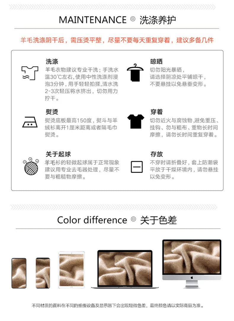 Autumn Winter Men's 100% Merino Wool Sweater Mock Collar Half Zip Knitted Pullover Cashmere Sweatshirt Casual Long Sleeved Tops