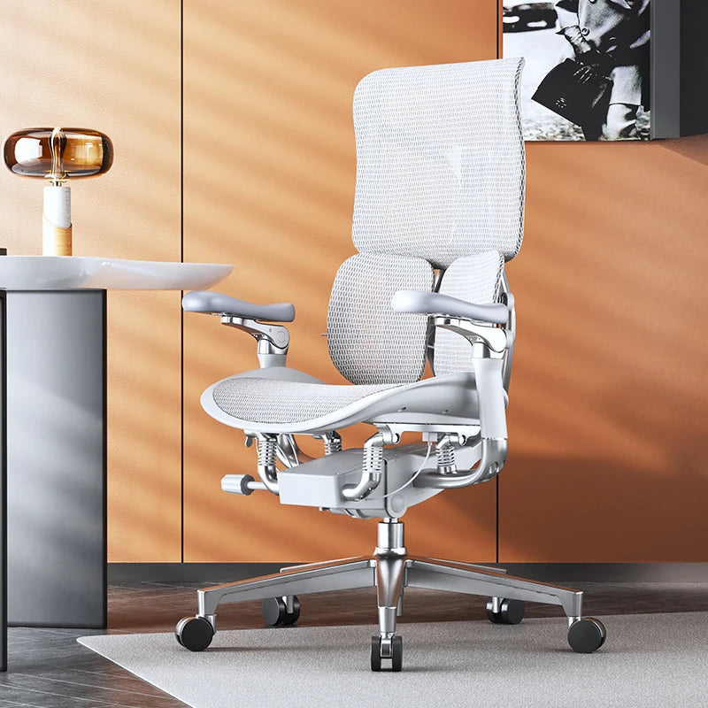 Drehbarer, ergonomischer Bürostuhl, Liegestuhl, moderner mobiler Luxus-Bürostuhl, Designer-Räder, Lese- und Konferenzstuhl, Wohnmöbel