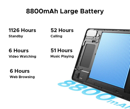 Global Version DOOGEE T36 Android Tablet 15 8 + 256GB 12 ''FHD + 90Hz IPS Display Unisoc T620 Octa Core 8800mAh Battery Widevine L1