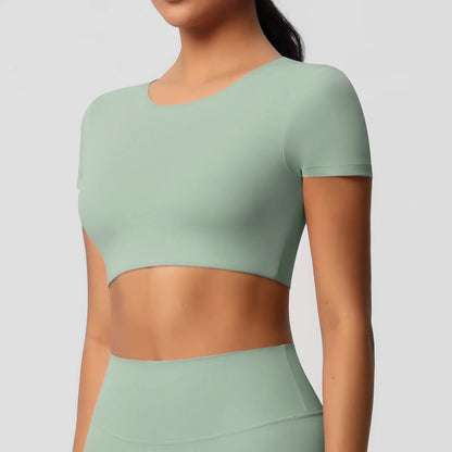 Yoga Suit Gym Sports Set Women Quick-Drying Fitness Set Female Tracksuit Running Workout Long Sleeve Sports Shirt Sportswear