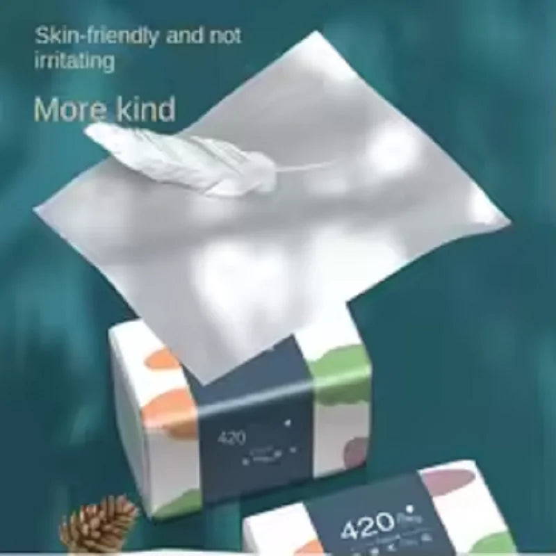 1-12 Packs Wholesale Eco Friendly Portable No Fluorescent Virgin Wooden Pulp Tissue Soft Comfortable 5 Ply Facial Tissue Paper.