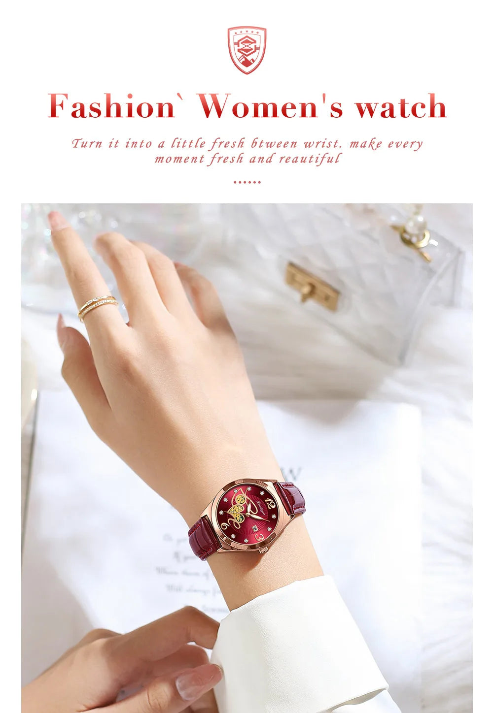 POEDAGAR Fashion Quartz Watch Female Luxury Elegant Casual Clock Waterproof Luminous Date Leather Women Watch Montre Femme gift.