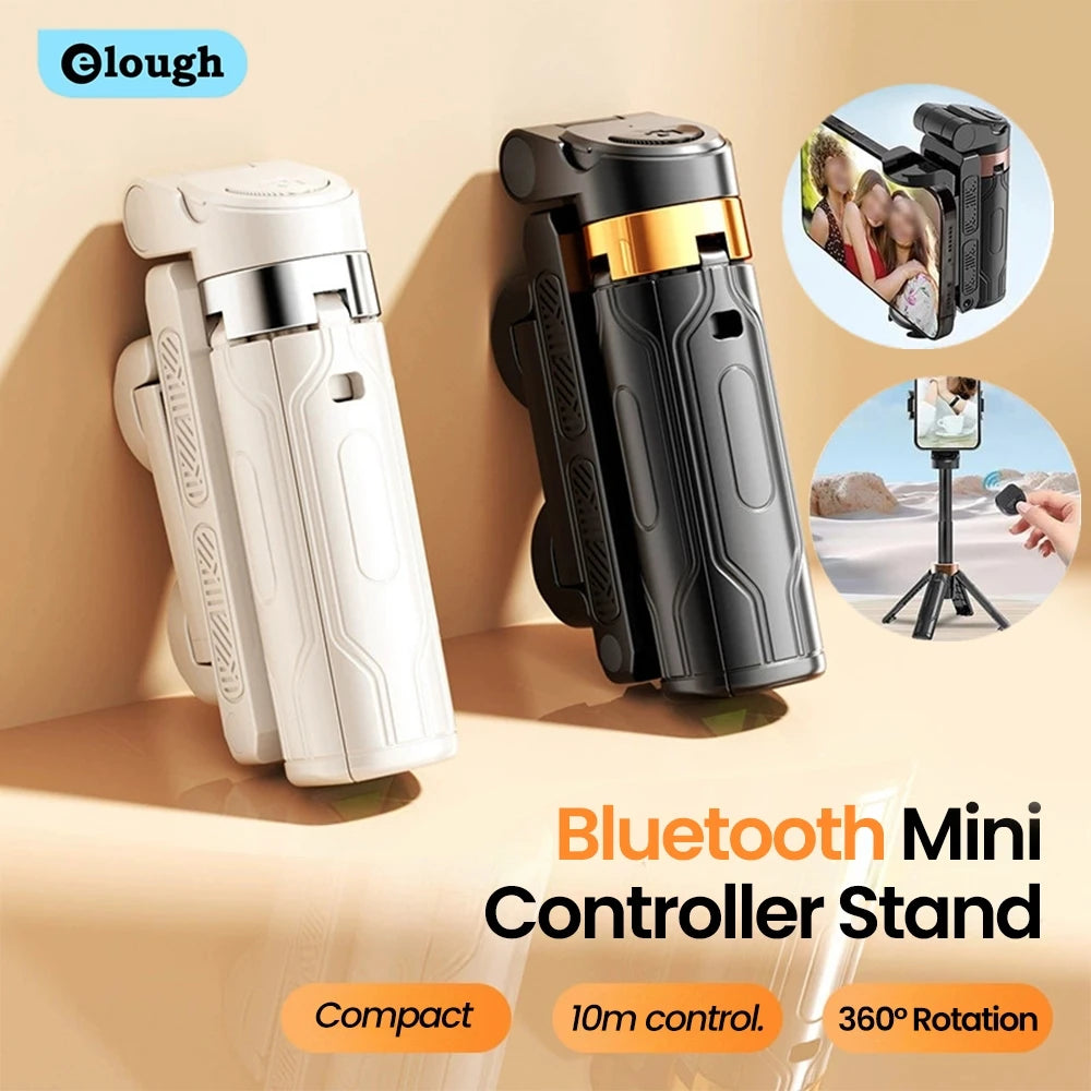 Elough Selfie Stick Tripod Phone Stand Shooting Aid Wireless Bluetooth Remote Extendable Portable Phone Holder For Live Broadcas.
