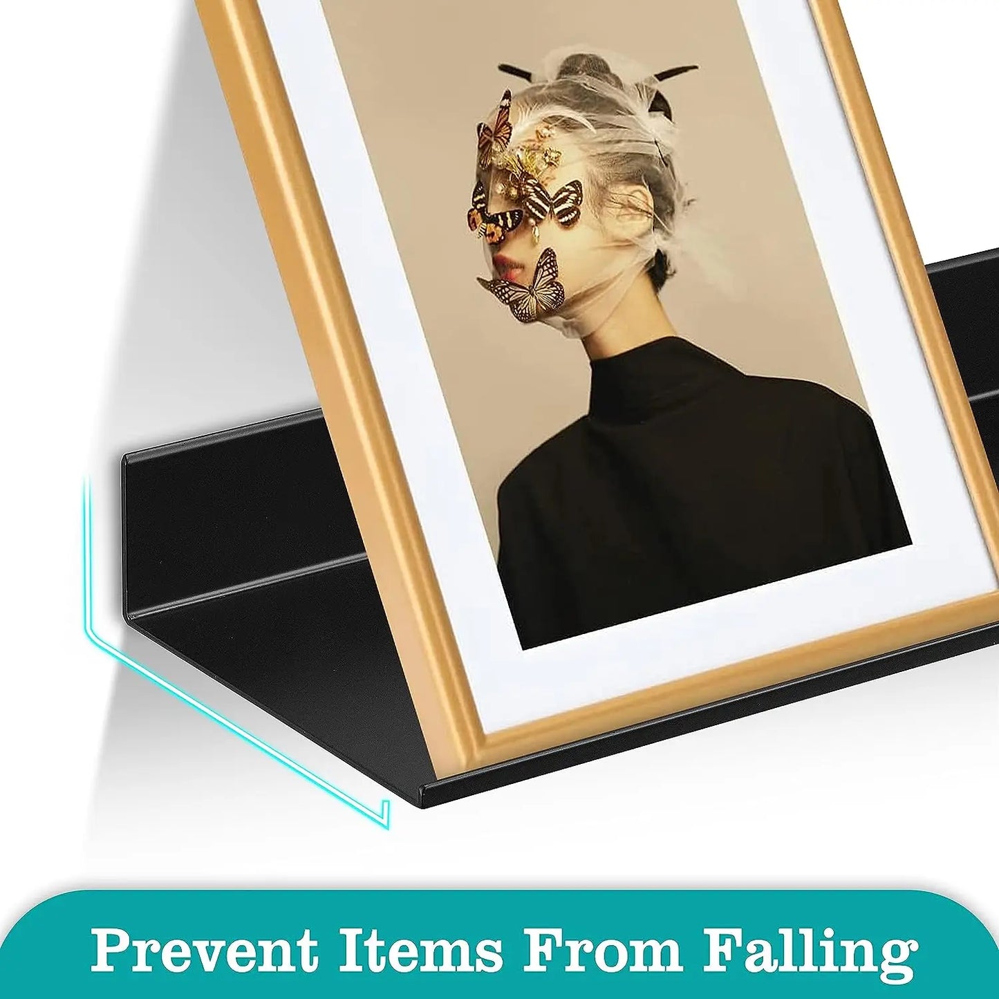 Schwimmende Badezimmerregale ohne Bohren, Aufbewahrung, Wandregal, Heim-Organizer, Leiste, Hardware, Schrank, Küche, Toilettenzubehör