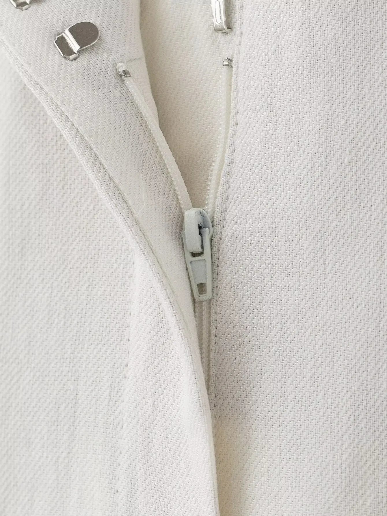 HH Women's Suits White Turn-Down Collar Long Sleeves Lace-Up Blazers+High Waist Zipper Long Pants Female Spring Fashion Sets