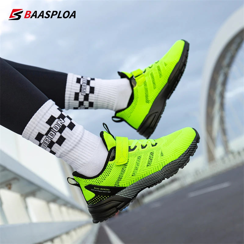 Baasploa Children Running Shoes Fashion Lightweight Boys Sport Sneakers Breathable Mesh Tenis School Shoes for Boys Kids Sneaker.