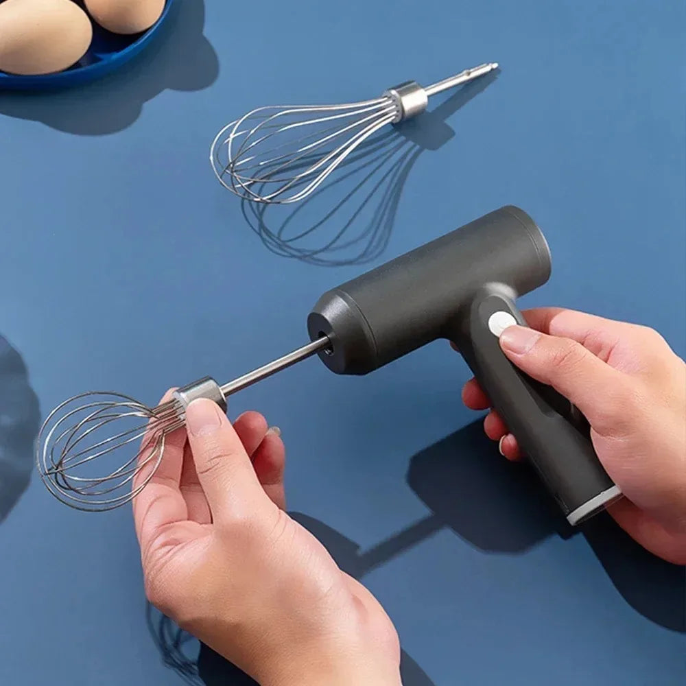 portable Handheld Electric Egg Beater Mini Battery Powered Milk Frother Coffee Drink Mixer Milk Foamer Kitchen Tools.