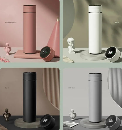 500ML Temperature Display Thermos Cup Stainless Steel Divided Thermos Bottle Outdoor Vacuum Insulated Cup Father's Day Gift.