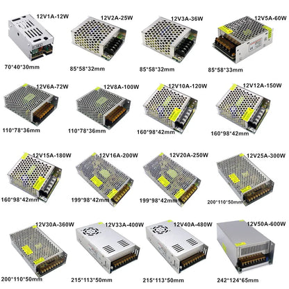 5V 12V 24V 36V Power Supply SMPS 5 12 24 36 V AC DC 220V TO 5V 12V 24V 36V 1A 2A 3A 5A 10A 20A 30A Switching Power Supply SMPS.