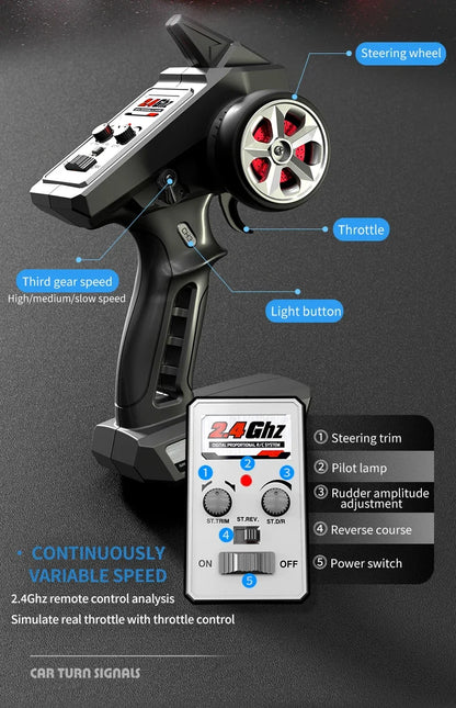 16307PRO 1:16 70KM/H Brushless Remote Control Car High Speed Drift Racing Car Four Wheel Drive Off Road Vehicle Boys Toy Gift.