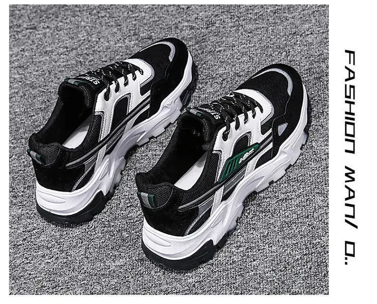 Men's Breathable Mesh Running Sneakers  Running Shoes Outdoor Anti-skid Sports Running Shoes Men Fashion Sports Shoes 2024