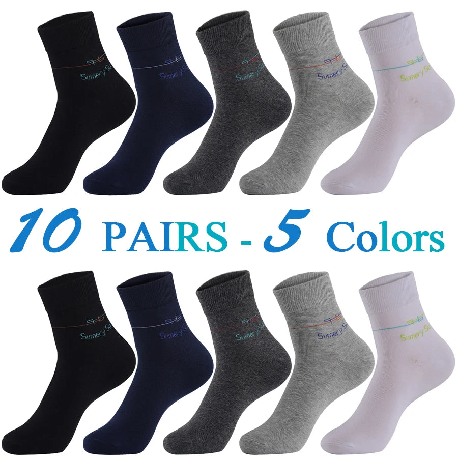 5 Pairs/Lot Running Socks Men Sports High Quality Cotton Colorful Outdoor Cycle Casual Breathable Long Sock Male Gifts 5 Styles