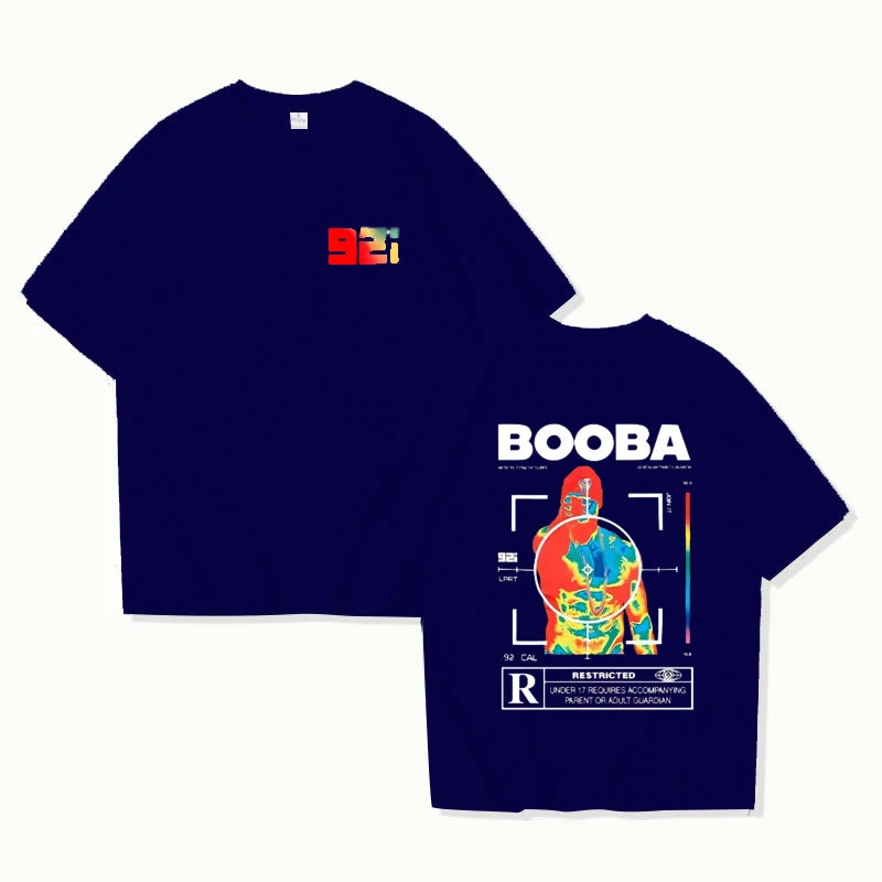 B2O T-shirts Men Fashion BOOBA Printed Short Sleeve T Shirt Women Casual Harajuku Streetwear Tee Tops.