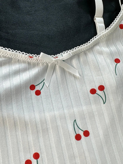 Niedliche Homewear-Unterwäsche für Mädchen, dünn, lässig, Nacht-Nachtwäsche, Nachtwäsche, Oberteil und Höschen-Set.