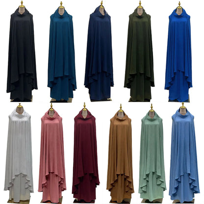 Ramadan Khimar Abaya Saudi Arabia Turkey Islam Muslim Hijab Dress Robe Femme Musulmane Prayer Clothes Abayas For Women Kebaya.