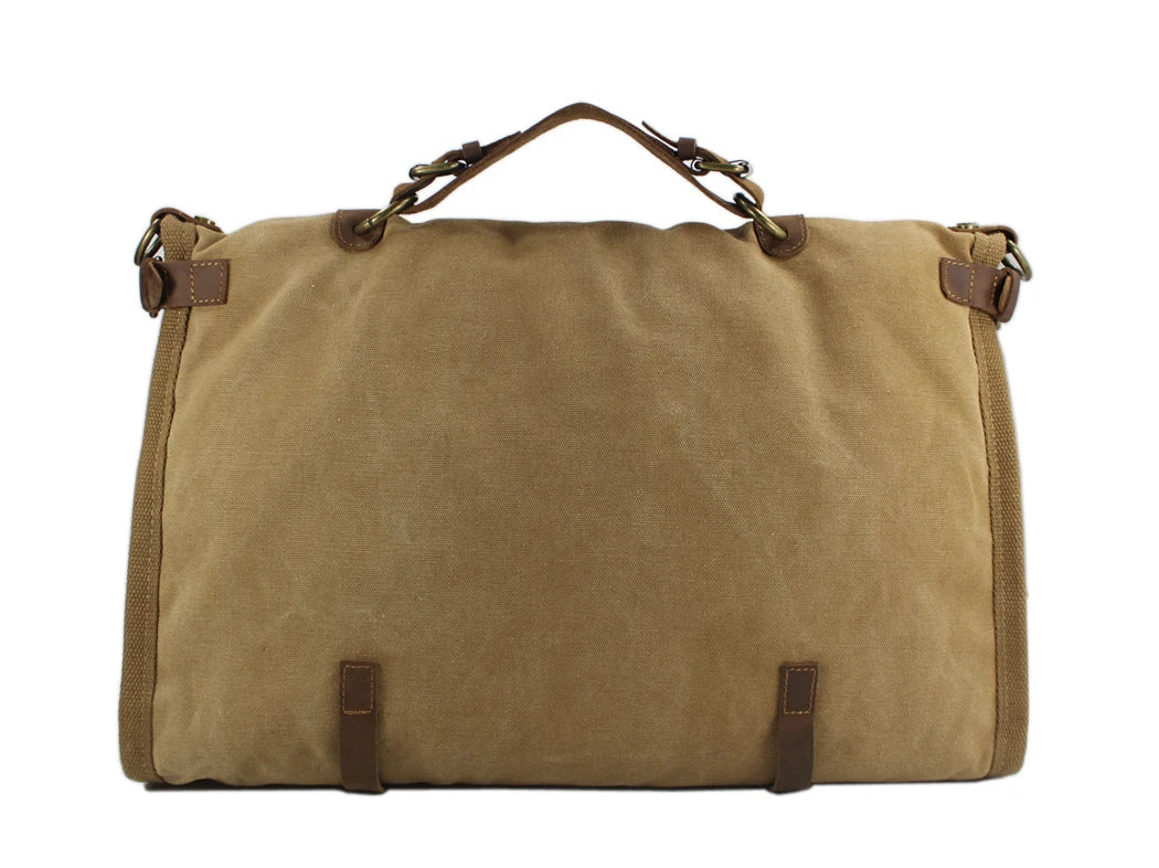 Vintage Retro militär Leinwand + Leder männer reisetaschen gepäck taschen männer wochenende Tasche Übernachtung duffle taschen tote Freizeit M314 #