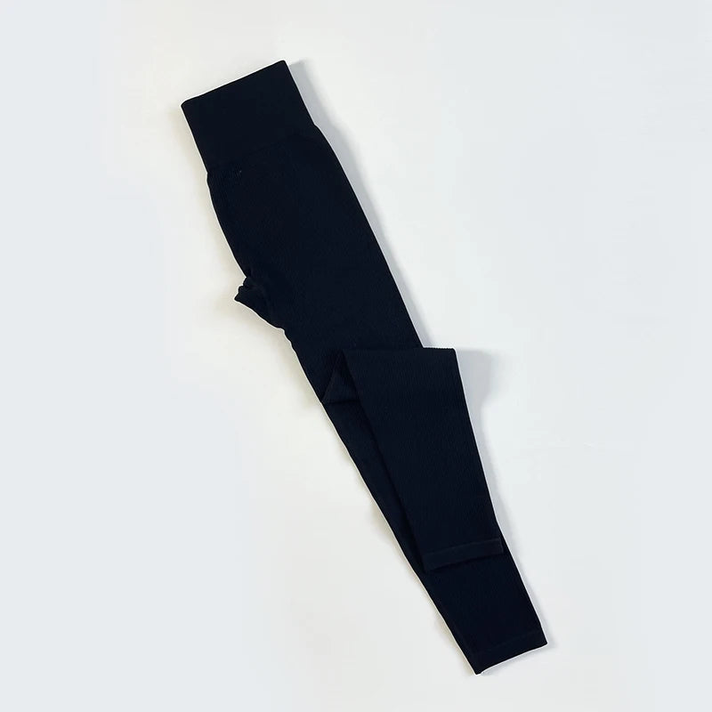 Ribbed Seamless Yoga Leggings For Gym High Waisted Push Up Sport Women Fitness Pants Workout Tummy Control Tights Female Legging