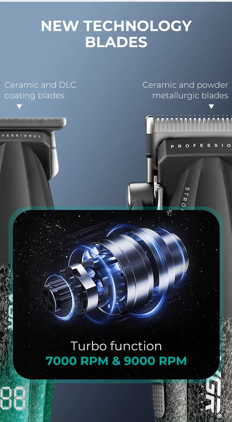 VGR Hair Clippers Professional Hair Trimmers Rechargeable Body Trimmer Electric Clippers Adjustable Hair Clippers Men V-640 s3.