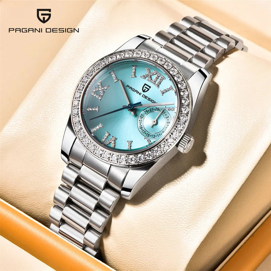 PAGANI DESIGN 2024 New 32MM Women's Wristwatch Elegant Luxury Quartz Watch For Women Fashion Waterproof Watches Sapphire Clock.