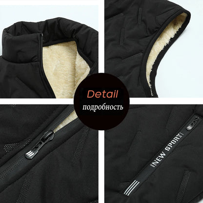 7XL Men Winter Brand Warm Waistcoat Vest Mens Casual Autumn Outwear Vests Outfits Fashion Thicken Sleeveless Jacket Vest Male.
