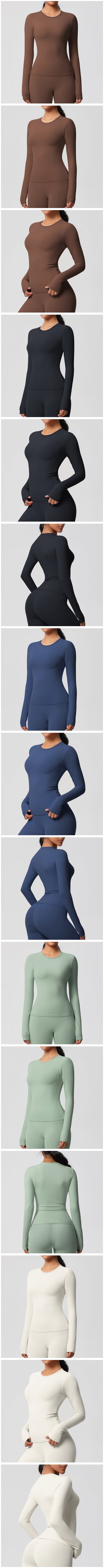 Yoga Suit Gym Sports Set Women Quick-Drying Fitness Set Female Tracksuit Running Workout Long Sleeve Sports Shirt Sportswear.