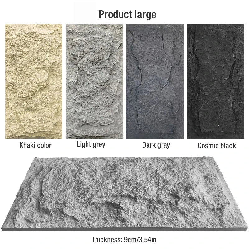 4 pcs 120x60cm high simulation stone 3D wall stickers stone pattern wallpaper wall covering living room 3D wall panel mold tile