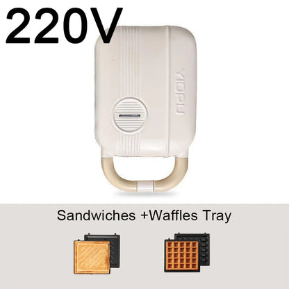 Mini Sandwich Machine Breakfast Maker Multi Cookers Toasters Electric Ovens Hot Plates Bread Pancake Waffle Donuts