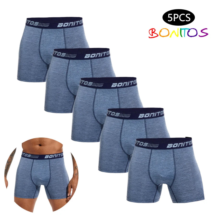 5 stücke boxer männer Höschen Atmungsaktive boxershorts Männer Unterwäsche Polyester unterhosen für mann Hohe Qualität Männliche Badehose