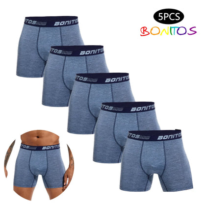 5 stücke boxer männer Höschen Atmungsaktive boxershorts Männer Unterwäsche Polyester unterhosen für mann Hohe Qualität Männliche Badehose
