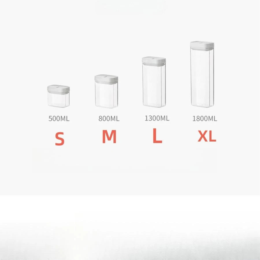 1PC Sealed Food Storage Box with Lid, Multiple Sizes Food Storage Organiser for Dry Food Cereal Storage.