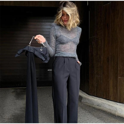 Schwarz Luxus Faux Pelzmantel Frauen Mode Oansatz Langarm Flauschigen Lose Jacke 2025, Winter Dame Verdicken Warme Straße Outwear