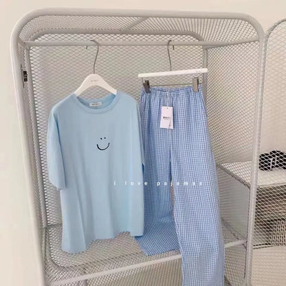 Sommer Neue Damen Pyjamas Loungewear Sets Beliebte Frühling und Herbst Kurzarm Loungewear Weibliche Student Nachtwäsche Loungewear.