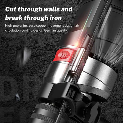Elektrische Bohrmaschine Schlagbohrmaschine Multifunktions Variable Geschwindigkeit Holz Metall Stein Abschneiden Haushalt Wand Loch Bohren Elektrowerkzeuge