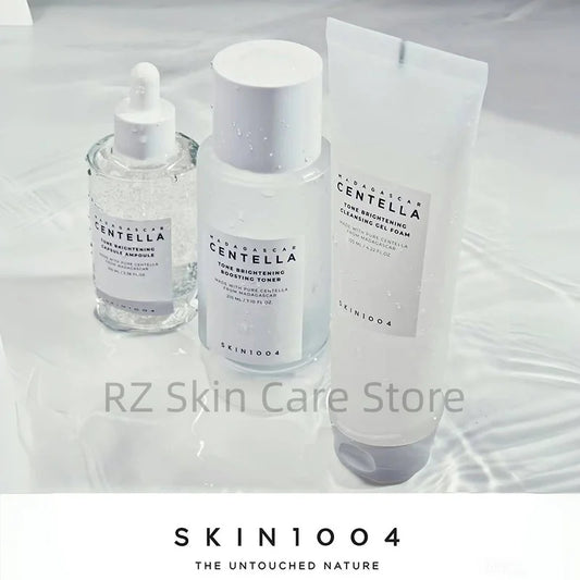 SKIN1004 Madagascar Centella Skincare Whitening 3Pcs/Set Brightening Serum Cleansing Gel Foam Toner Korean Skin Care Products.