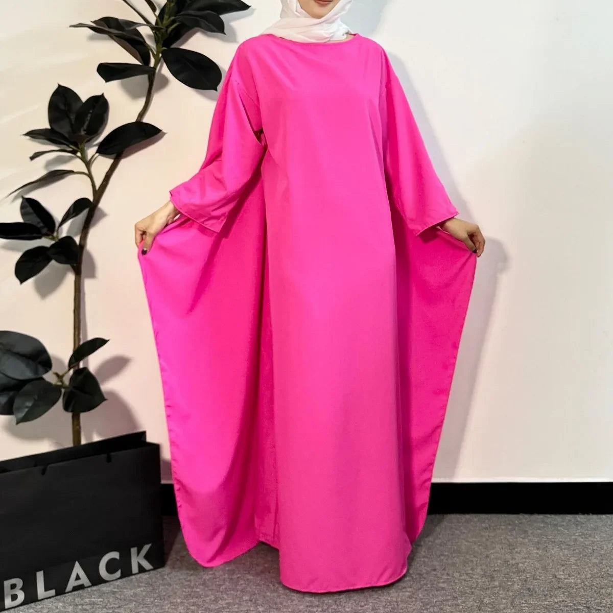 Muslim Dresses Loose Prayer Maxi Dress Muslim Abayas Women Jilbabs Kaftan Casual Solid Robe Islamic Ramadan Dresses.