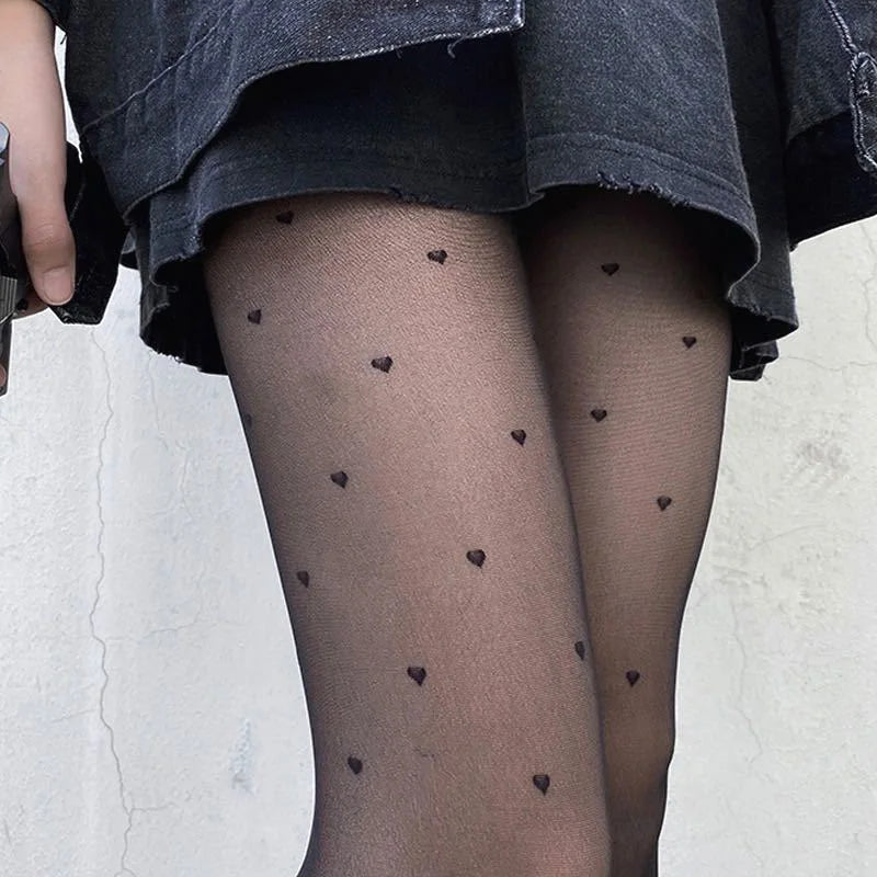 Sexy Women Tights Classic Silk Stockings Thin White Nightclub Vintage Thigh Sheer Pantyhose Female Elastic Hosiery