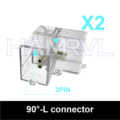 Hexagon Light Adjustable Suspension Rope and Splicing Connector All Copper 2Pin V/Y/L/T/I Cable LED Tube Lamp for Garage Ceiling