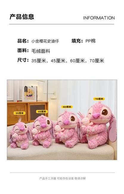 70cm Big Size Disney Lilo & Stitchanime Plush Stuffed Doll Room Decoration Peluche Pillow Angel Plushies Ornaments Gifts.