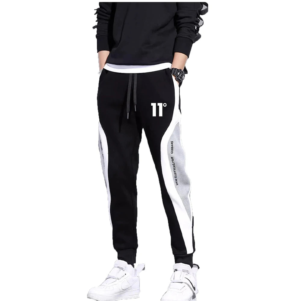 11 Print Men's Sweatpants Patchwork Jogging Pants Male Outfit Loose Trousers Straight Pants New Spring Autumn Fashion Clothes.