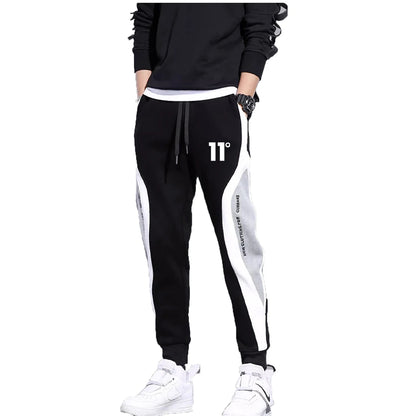 11 Print Men's Sweatpants Patchwork Jogging Pants Male Outfit Loose Trousers Straight Pants New Spring Autumn Fashion Clothes.