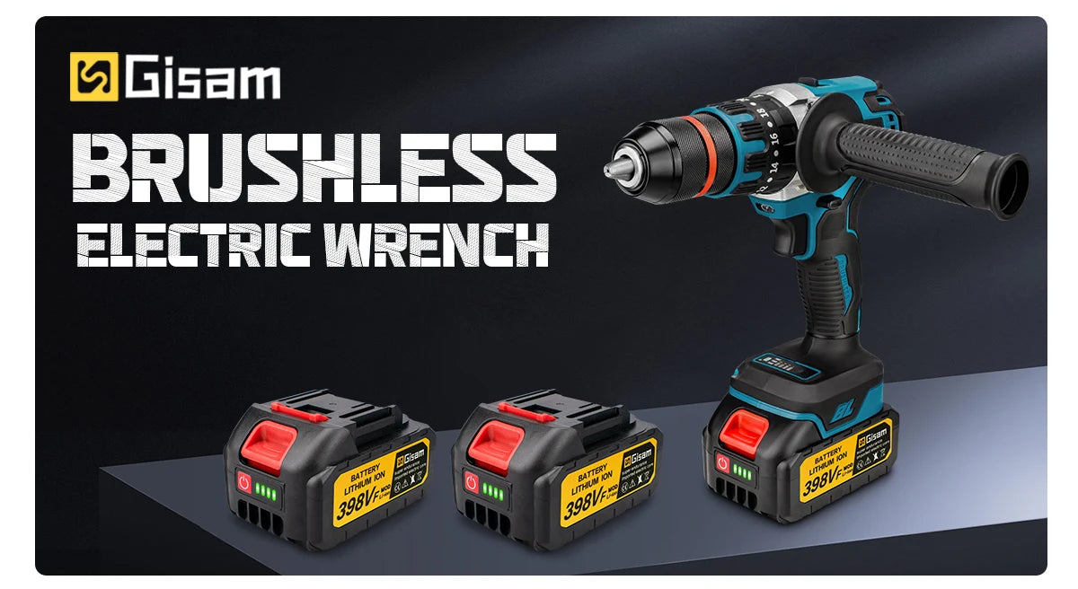 13 mm 480 N.M bürstenloser elektrischer Schlagbohrschrauber Akku-Bohrschrauber Elektroschrauber DIY-Treiber Elektrowerkzeug für Makita 18 V Akku-Pin