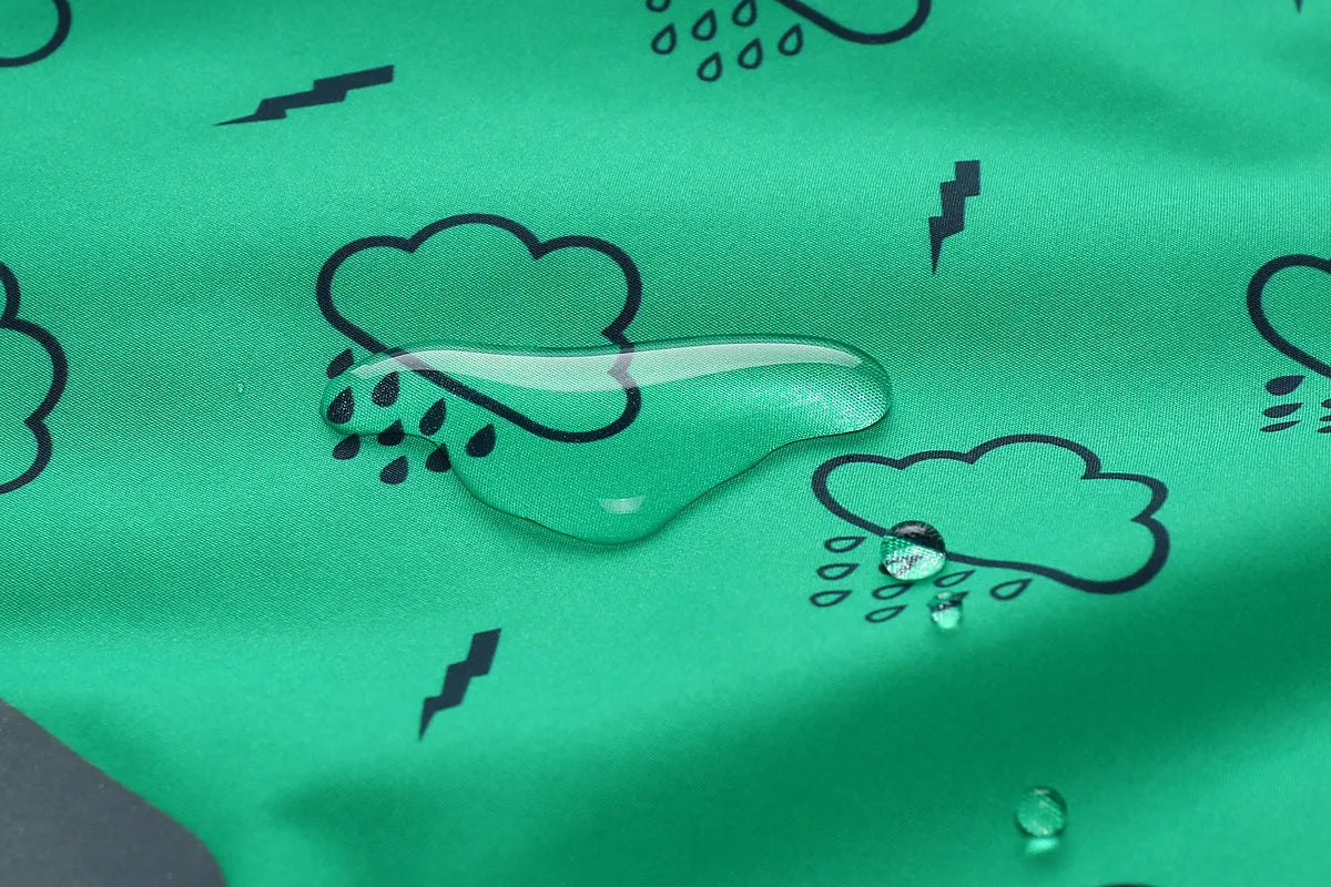 HONEYKING Children's Raincoat Suit Baby Waterproof Overalls Toddler Pants Girl Jumpsuit Rainwear Boy's Jacket And Trousers Set.