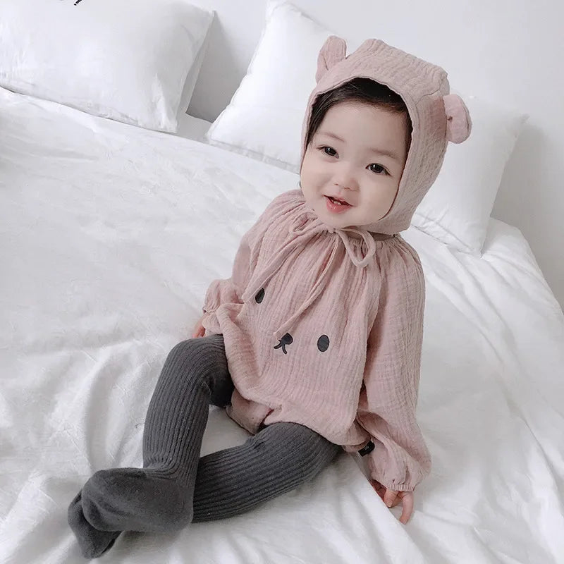 Neugeborenen Baby Body Mit Hut Langarm Bio-baumwolle Kleinkind Mädchen Jungen Kleidung Fotografie Kostüme Baby Mädchen Jungen Kleidung.