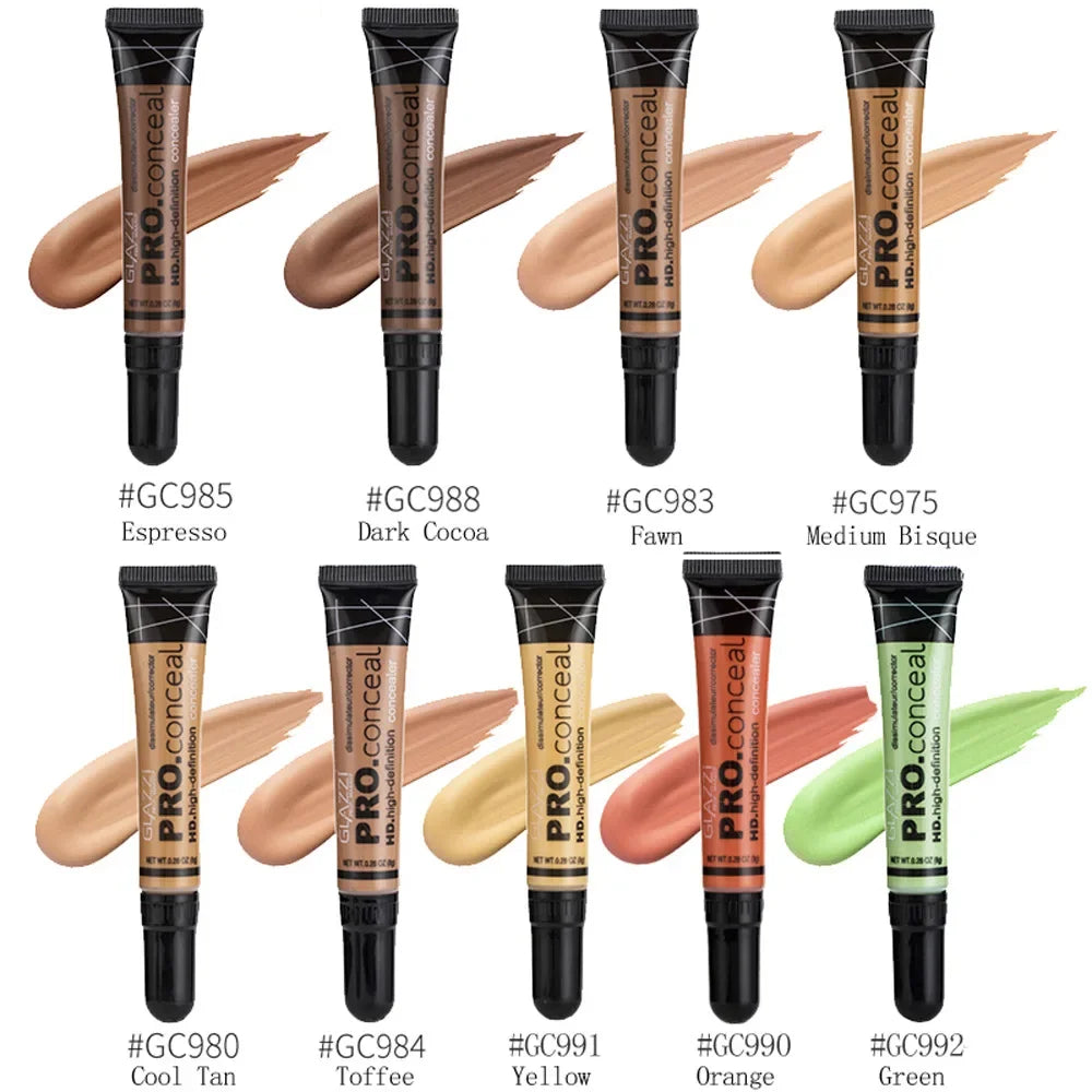 Concealer Cream Oil Control Liquid Foundation Women Face Makeup Korean Cosmetics Long Lasting Contour Gel.
