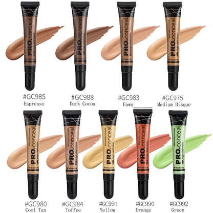 Concealer Cream Oil Control Liquid Foundation Women Face Makeup Korean Cosmetics Long Lasting Contour Gel.