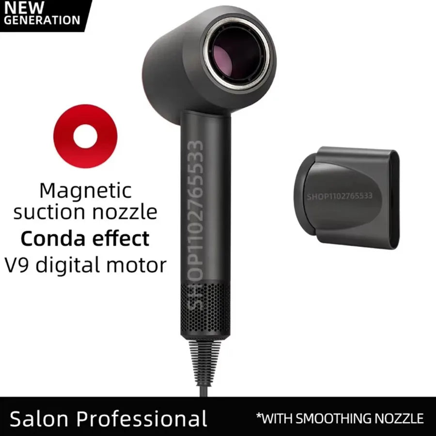 5 in 1 Electric Ionic Hair Dryer High Speed Bladeless HairDryer Negative Ion Professional 1.8M Super Leafless Hair Dryer.