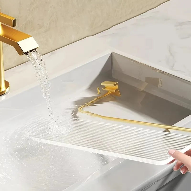 Punch-freies Luxus Badezimmer Regal Regale Wand Shampoo Kosmetische Lagerung Rack Für Küche Halter Platz Acryl Organizer