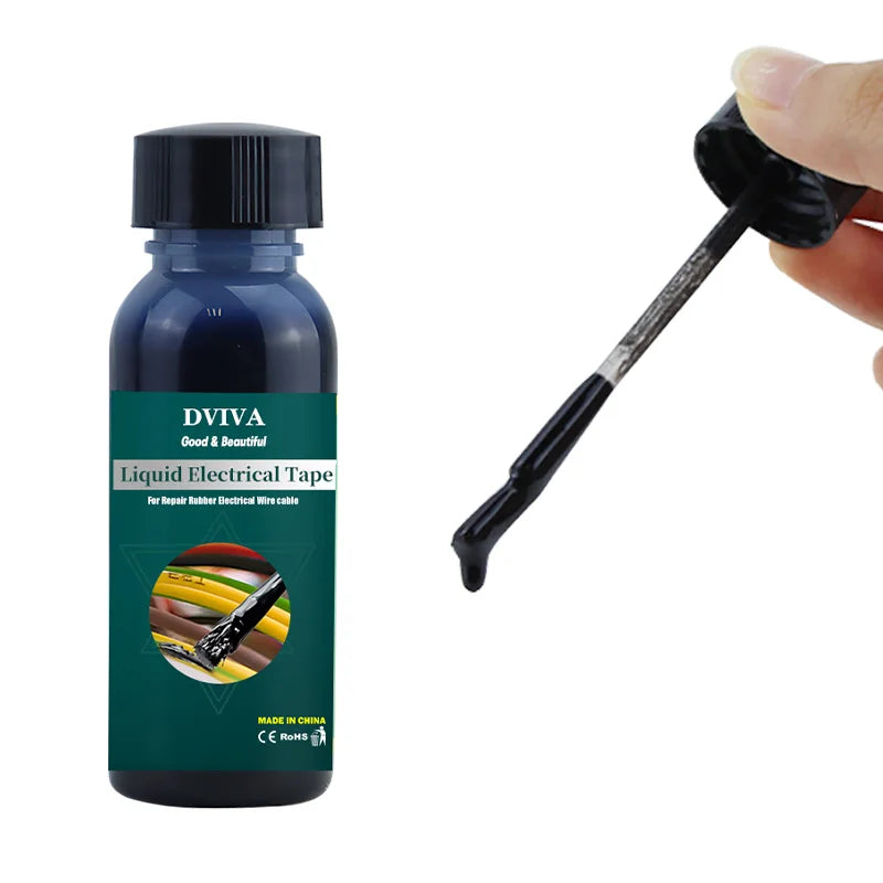 Liquid Electrical Tape Waterproof Insulation Paste Sealant Wire Cable Coat Fix Line Glue Repair Glue Insulation Glue 15~300ml.