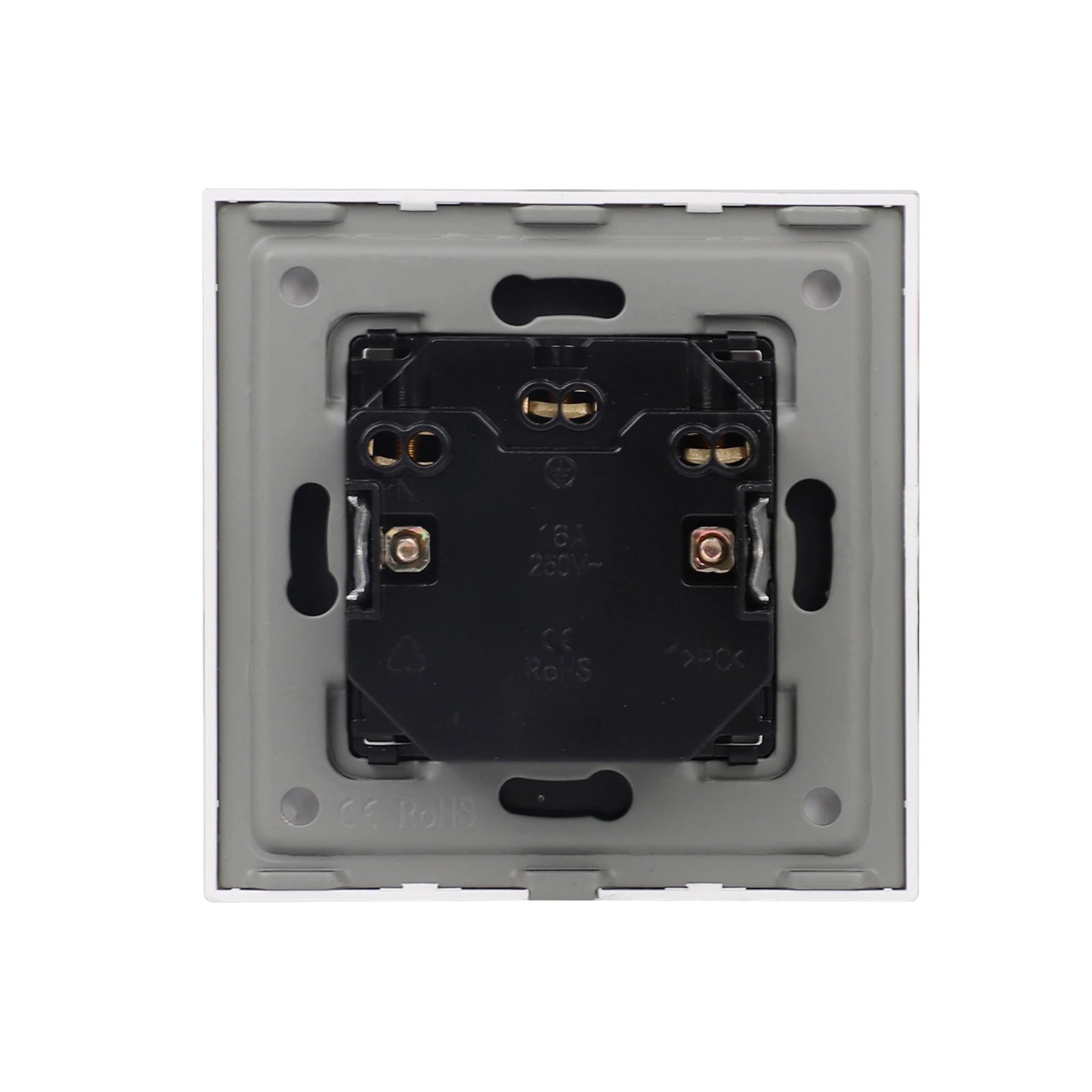 EU-Wand-Doppelsteckdosen, 110–250 V, 16 A, Dual-Steckdosen für Zuhause, Büro, elektrischer Stecker, 86 mm, Kunststoffplatte, Weiß, Schwarz, Grau, Gold.